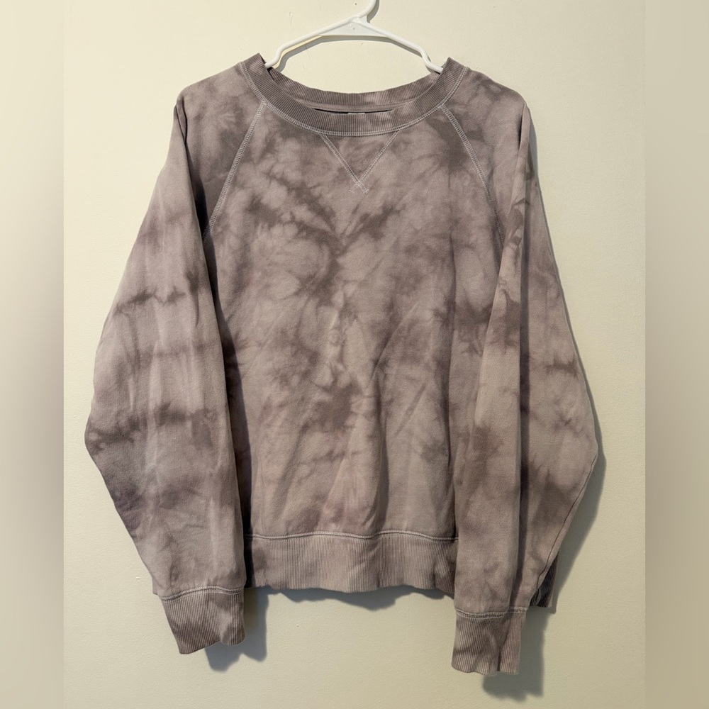 Old Navy Tie Dye Crewneck Sweatshirt Size M • Purple/Gray Pullover